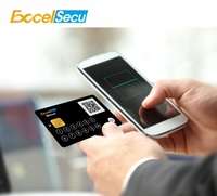 Carte intelligente Java avec écran E Ink, code QR, image, NFC, alimentée par Bluetooth, 13 boutons