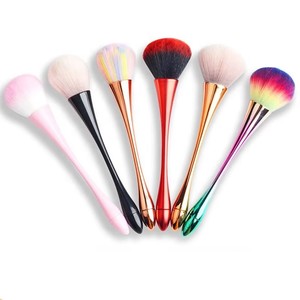 Brochas Profesionales para Arte de Uñas, 6 Estilos, Brochas Grandes Doradas para Polvo Cosmético, Contorno Facial, Colorete, Herramientas de Metal y Plástico - Product Image 4