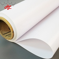 Rouleau de tissu en vinyle pour l'extérieur HL Bannière en PVC à dos blanc Bâche en vinyle laminé Rouleau de bannière flexible brillant