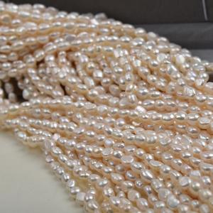 Perlas Sueltas de Agua Dulce Naturales de Forma Barroca de 6 mm del Lago Zhuji Shanxia, Producto Semiterminado - Product Image 4