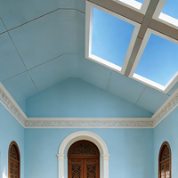 Plafonnier LED effet ciel bleu artificiel, lumière virtuelle de jour, panneau lumineux carré encastré pour fenêtre, couloir, crée un ciel bleu