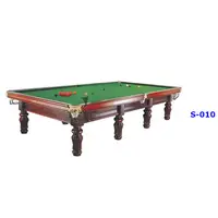 Solid Wood Billiard Table with Slate