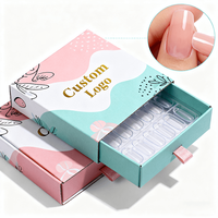 Tiroir personnalisé de luxe de haute qualité Boîte d'emballage de couleur cadeau artisanal pour vernis à ongles pointes d'ongles