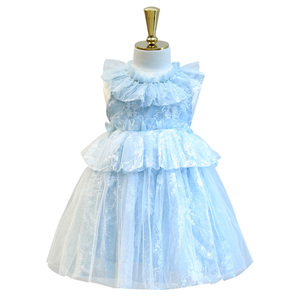 Productos Innovadores para Importación: Vestido de Noche Azul Bebé para Niña, Estilo Americano, Compra Directa de Fábrica en China - Product Image 1