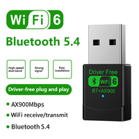 Adaptador USB WiFi 6 AX900 2 en 1, Dongle de Doble Banda 2.4G y 5GHz, 900Mbps, Receptor Inalámbrico USB WIFI
