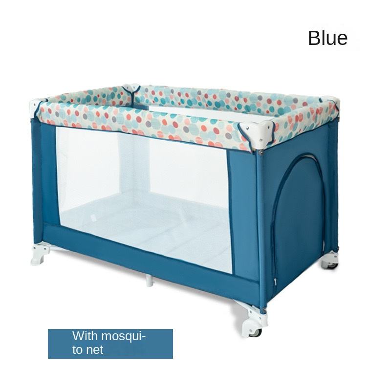 Cama de juego - Azul (Incluye mosquitera)