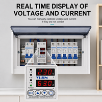 Relais de protection de tension réglable YIJIN en cuivre 2P 63A de haute qualité 110V/220V monophasé avec écran LCD en cuivre pour SVC