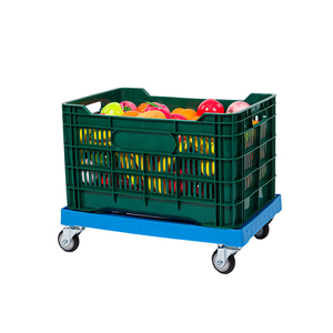 Chariot en gros Chariot à plate-forme d'outils en plastique à chargement élevé Option de conception à quatre roues durable et légère - Product Image 1