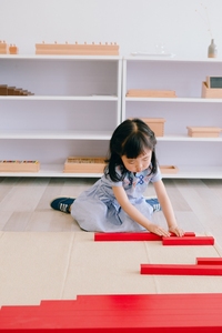 Bastoncini Rossi Lunghi in Legno, <span class=keywords><strong>Giocattoli</strong></span> Educativi Ecologici per Bambini 3-8 Anni, Apprendimento Sensoriale <span class=keywords><strong>Montessori</strong></span> LeaderJoy LJSE001 CE - Product Image 5