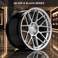 Jantes forgées monobloc en aluminium 6061-T6, personnalisées, multi-rayons, concaves, polies argentées, PCD 5x114.3/120/112/108 pour voiture 5 places