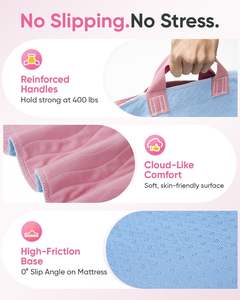 Protector de Colchón Reutilizable Premium, Lavable, Antideslizante, Impermeable, para Incontinencia, con 8 Asas Reforzadas - Product Image 2