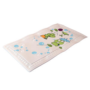 Tapis de bain antidérapant en PVC écologique pour enfants, tapis de douche avec motif animal amusant - Product Image 1