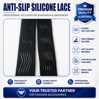 Bande élastique en silicone ondulée en rouleau, directement de l'usine, pour vêtements