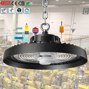 Potencia de luz LED de alta bahía de aluminio IP65 más rentable y CCT seleccionable para la industria de almacenes interiores e Iluminación comercial - Product Image 6