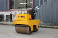 Compacteur à double tambour, mini-rouleau vibratoire pour asphalte, moteur diesel, capacités de 1 tonne, 3 tonnes, 5 tonnes, avec moteur Huade