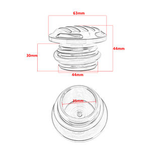 ฝาครอบถังน้ำมันเชื้อเพลิงสีดำสำหรับ Harley Harley Sportster XL <span class=keywords><strong>Road</strong></span> <span class=keywords><strong>King</strong></span> dyna fxd's <span class=keywords><strong>1996</strong></span>-up softail's 2000 up - Product Image 6