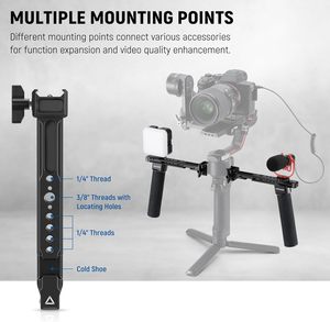 NEEWER Poignée double <span class=keywords><strong>pour</strong></span> stabilisateur Kit de poignée double assemblable avec 2 rails Mini NATO Pinces à dégagement rapide NATO - Product Image 5