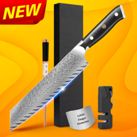 Full-Tang G10 Poignée 8 pouces Japonais 67 couches Acier Damas Master Chef Couteaux Gyuto Kiritsuke Couteau avec noyau vg10