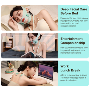 قناع تنحيف الوجه على شكل حرف V قابل لإعادة الاستخدام للنساء من يانكسير، قناع تنحيف الذقن والخدود مع أداة تنحيف الوجه - Product Image 6