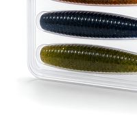 Emballage en blister personnalisé pour leurres souples en plastique, carte de présentation en PVC pour la vente au détail d'articles de pêche, usine OEM