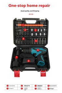 Perceuse électrique sans fil de précision 12V de qualité industrielle, ensemble d'outils de tournevis électrique avec alimentation par batterie, directement de l'usine - Product Image 5
