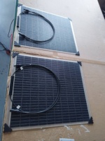 Nouveau panneau solaire flexible bifacial Sunfield SFED-F60HDT 60W 18V, module transparent PERC 20,5% haute efficacité, double fil maillé