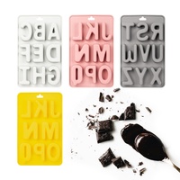 Moule de cuisson professionnel fabricant personnalisé anglais lettre forme Silicone chocolat moule gelée Biscuit Silicone moules