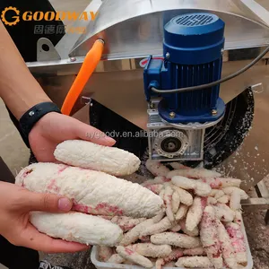95% Peeling Snelheid Roestvrijstalen Cassave Huid Diepe Peeling En Reinigingsmachine