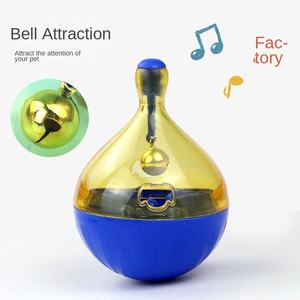 Nuovo giocattolo moderno di lusso per animali domestici Tumbler automatico perdita di piccole dimensioni gatto cane giocattolo con piuma di gomma scatola confezionata - Product Image 1