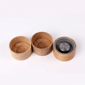 Good Sealing Bamboo Cap for vacuum cup,Custom Bamboo lid for bottles