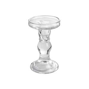 Portavelas Sandra Rich Dual claro H14cm Ø 8,5cm - Product Image 1