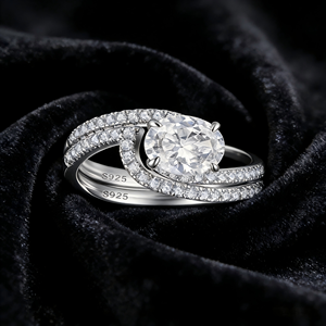 New Design <b>Silver</b> 925 Jewelry for Women <b>Ring</b> <b>Set</b> With Zirconia Joyas De Plata 925 Original Finger Fashion <b>Rings</b> - Product Image 1