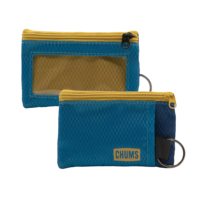 Dompet Chums Surfshorts - Dompet Minimalis Ringan dengan Ritsleting dan Jendela ID Transparan - Tahan Air dengan Gantungan Kunci