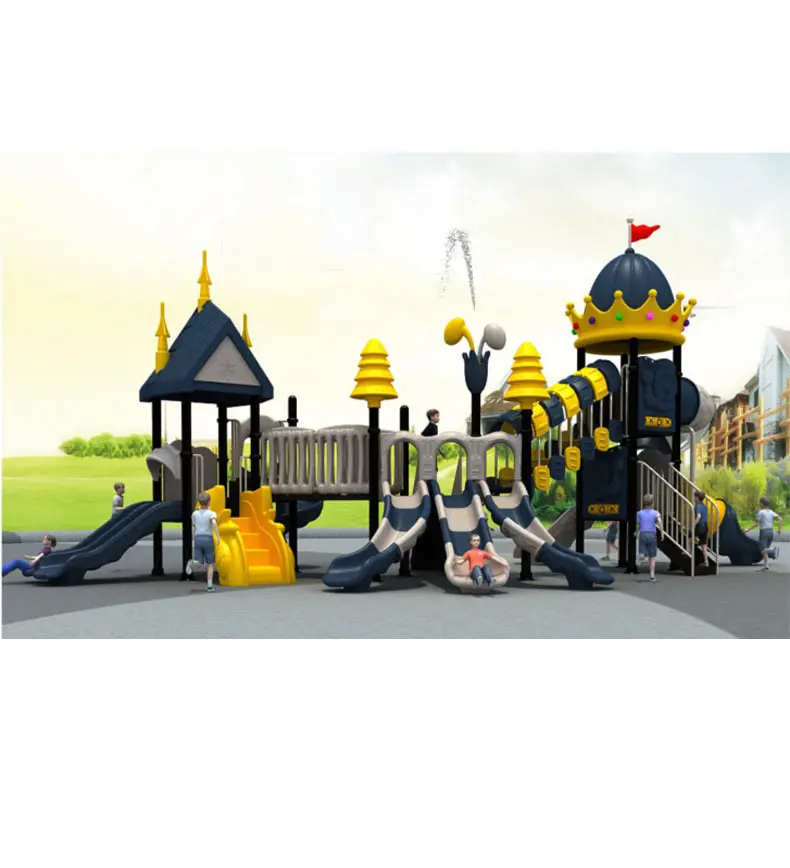 Équipement de divertissement aire de jeux extérieure parc d'attractions grand toboggan en acier inoxydable pour enfants grand toboggan jouet