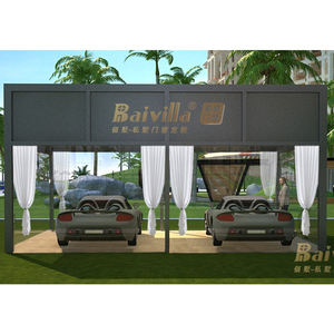 Abri de voiture <span class=keywords><strong>autoportant</strong></span> de luxe en profilé <span class=keywords><strong>aluminium</strong></span> 6x6m pour extérieur - Product Image 2