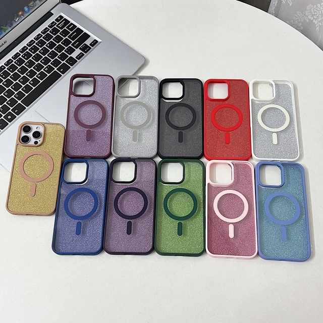 Shockproof Anti-drop Anti-fingerprint Anti-slip 1.5MM Thick Color Acrylic Magnetic Guangdong Made Phone Case for iPhone