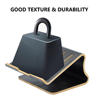 SAMDI universel ébène SD-001EB support d'ordinateur portable ergonomique bureau de moniteur d'ordinateur en bois pour le bureau et la maison