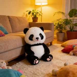 Muñeco de Peluche Panda Premium con Diseño Bordado, Forro de Malla de Algodón PP - Fábrica de Bolsas con Temática China, Venta al por Mayor para Tiendas de Regalos - Product Image 6