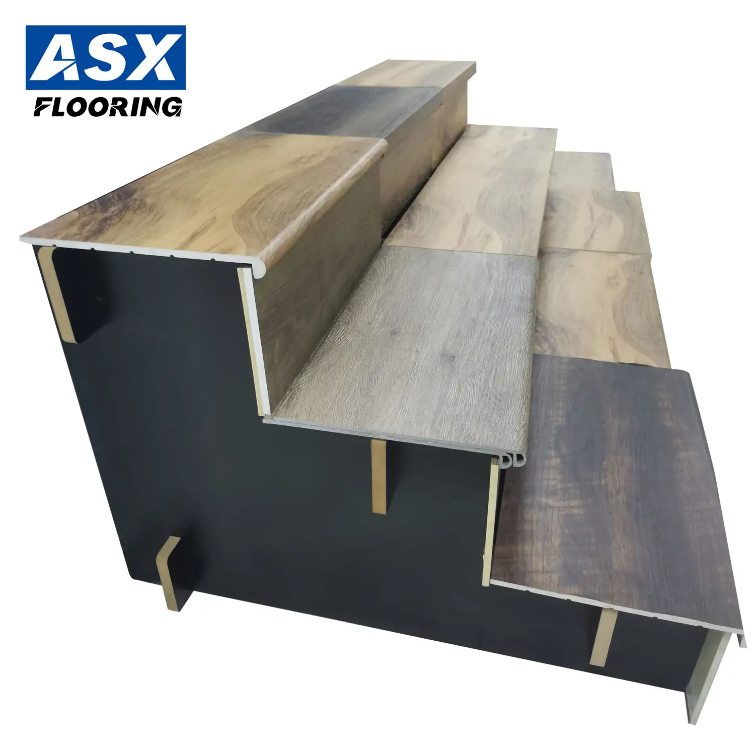 Hete Verkoop Wpc/Spc Houten Traponderdelen Component Houten Traptrede Stap Houten Planken Voor Trappen