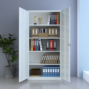 Armoire de classement en fer à 4 niveaux avec serrure à clé, armoires de classement de <span class=keywords><strong>bureau</strong></span> durables, armoire de classement en métal, armoire de rangement en acier - Product Image 3