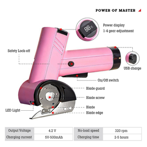 Multifunctional Scissors Lithium <b>Battery</b> Cutter Portable Cordless Fabric Cutting Textile Multifunctional Scissors - Product Image 2