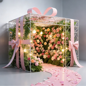 Arco de Madera Otoñal con Decoración Artificial - Arreglo de Calabaza, Hierba de Pampas y Hojas de Arce <span class=keywords><strong>para</strong></span> Fondo de Boda y Eventos Otoñales - Product Image 4