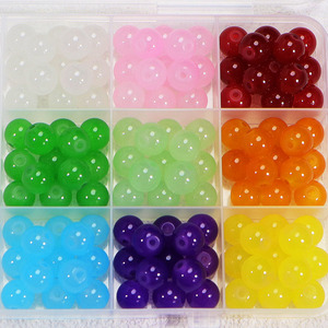 Großhandel 8mm Runde Mehrfarbige Kristallglas-Abstandsperlen Lose Lampwork-Schmuckperlen OPP-Beutel Modell <span class=keywords><strong>LLZ</strong></span> CN ZHE - Product Image 2