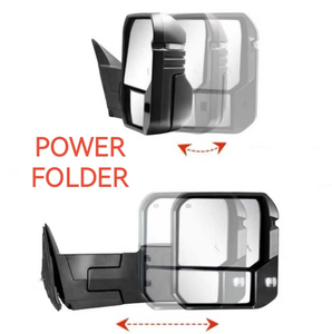 2022-2023 for Toyota for Tundra PowerHeated Towing <b>Mirrors</b> Convex Adjustable Turn Signal <b>Blind</b> <b>Spot</b> POWER FOLDER Made Glass ABS - Product Image 3