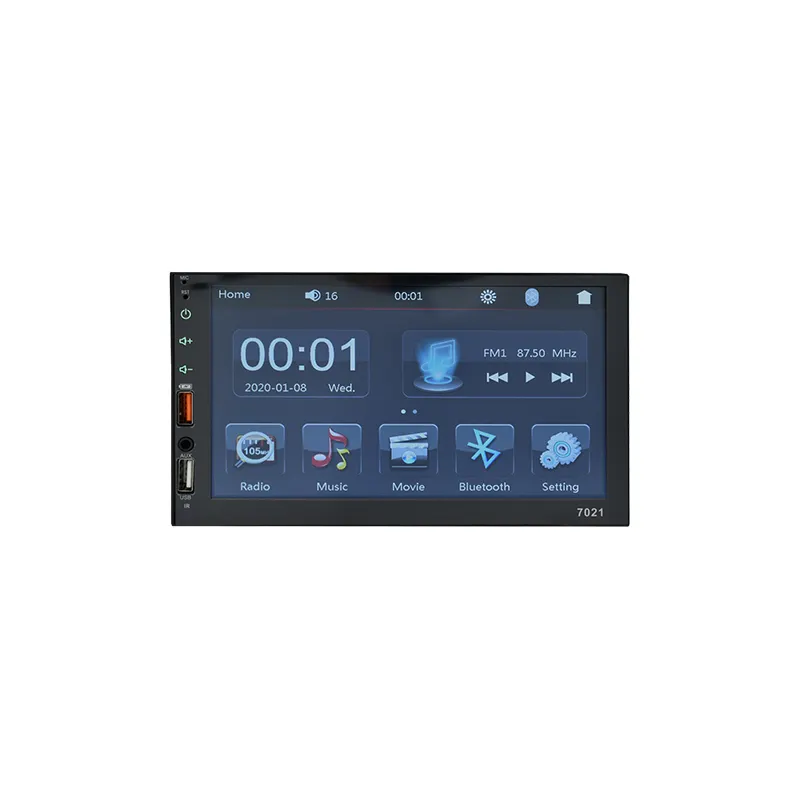 2 din tela de toque cheia capacitiva 7 polegadas carro mp5 player com bt FM USB SD AUX link espelho