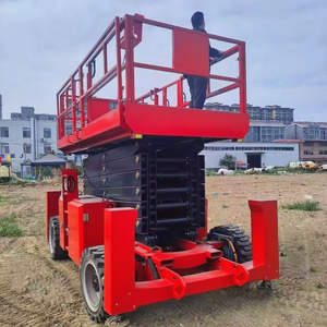 แพลตฟอร์มลิฟท์แบบกรรไกรยืดหดได้ 14 เมตร ใช้พลังงานแบตเตอรี่ สำหรับงานซ่อมบำรุงภายนอกและภายในอาคาร ทำความสะอาดกระจกที่สูง - Product Image 2