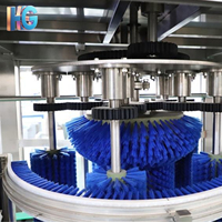 Machine de remplissage d'eau à grande vitesse de 5 gallons, ligne de production entièrement automatique pour l'embouteillage d'eau potable pour les usines d'eau