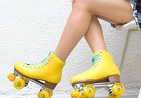 Rouleau clignotant lumineux veilleuse Style 4 roues châssis professionnel en alliage d'aluminium Quad patin à roulettes pour femme et