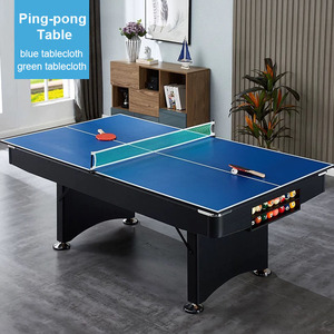 Mesa de <span class=keywords><strong>Billar</strong></span> Plegable Multifuncional 3 en 1 de <span class=keywords><strong>7</strong></span> <span class=keywords><strong>Pies</strong></span> con Patas Plegables, Gran Venta - Product Image 1