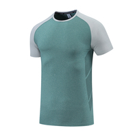 Camiseta Deportiva Personalizada de Poliéster y Elastano para Hombre, Absorbe la Humedad, Cuello Redondo, para Gimnasio